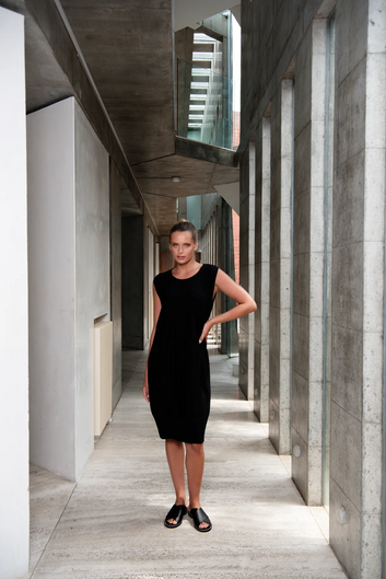 plisse baby doll dress one size