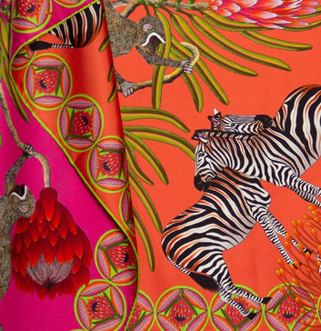 Bellezza Silk Scarf - Zebra
