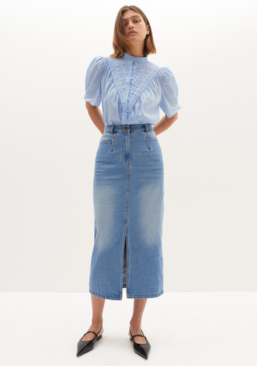 blanca denim skirt