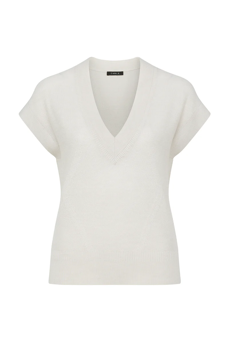 cable melbourne - abigail merino top - Haus of Alma
