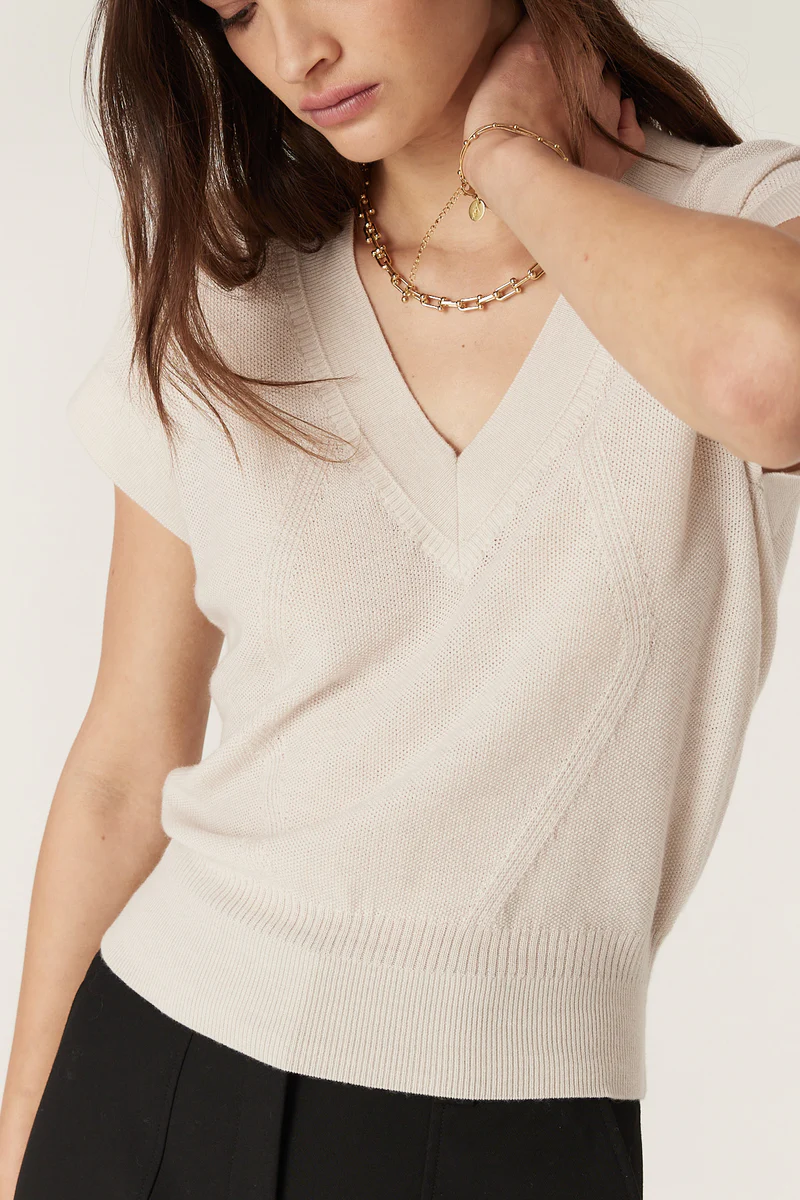 cable melbourne - abigail merino top - Haus of Alma