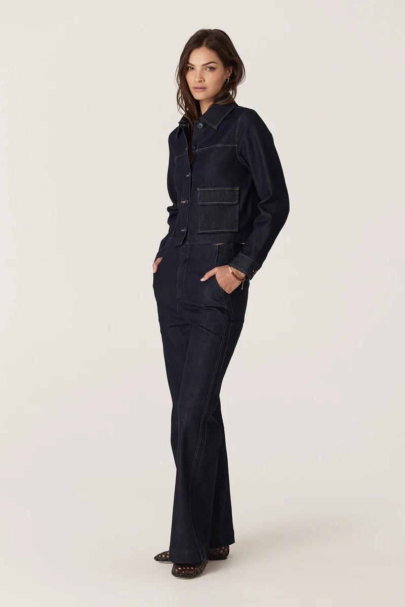 burke denim jacket - Meg & Me Boutique & Espresso