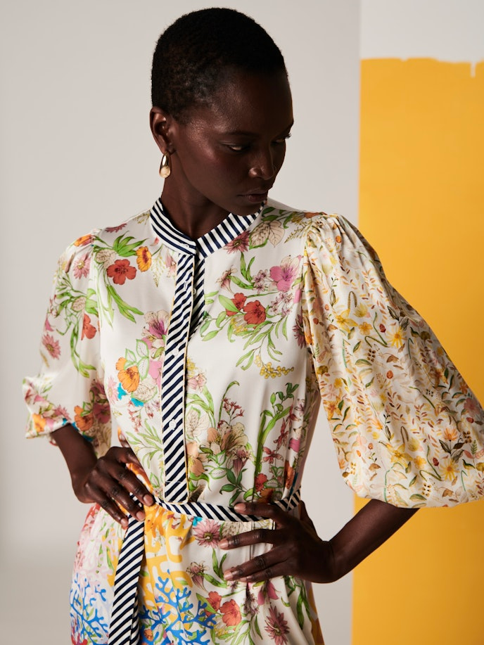 curry multi dress - Haus of Alma