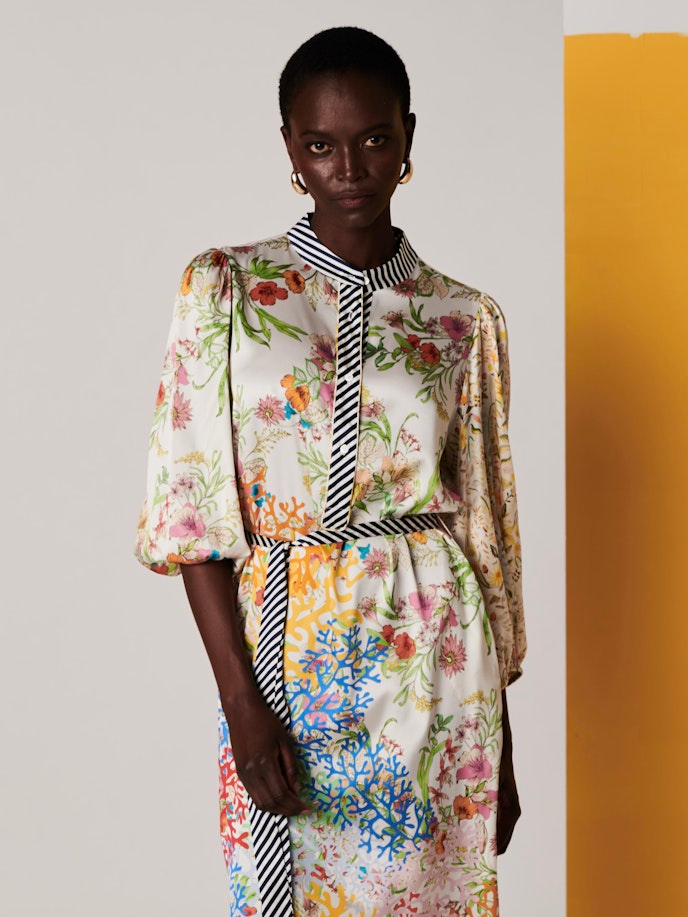curry multi dress - Haus of Alma