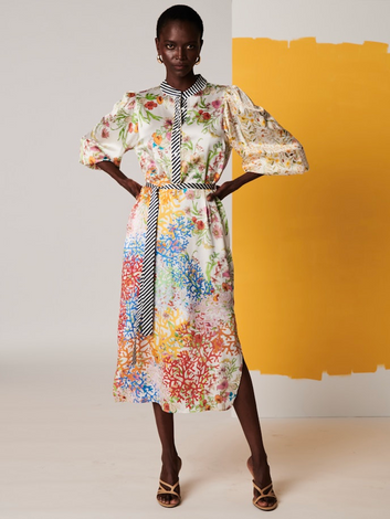 curry multi dress - Haus of Alma