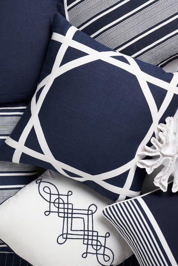 newport cushion cover navy 55cm