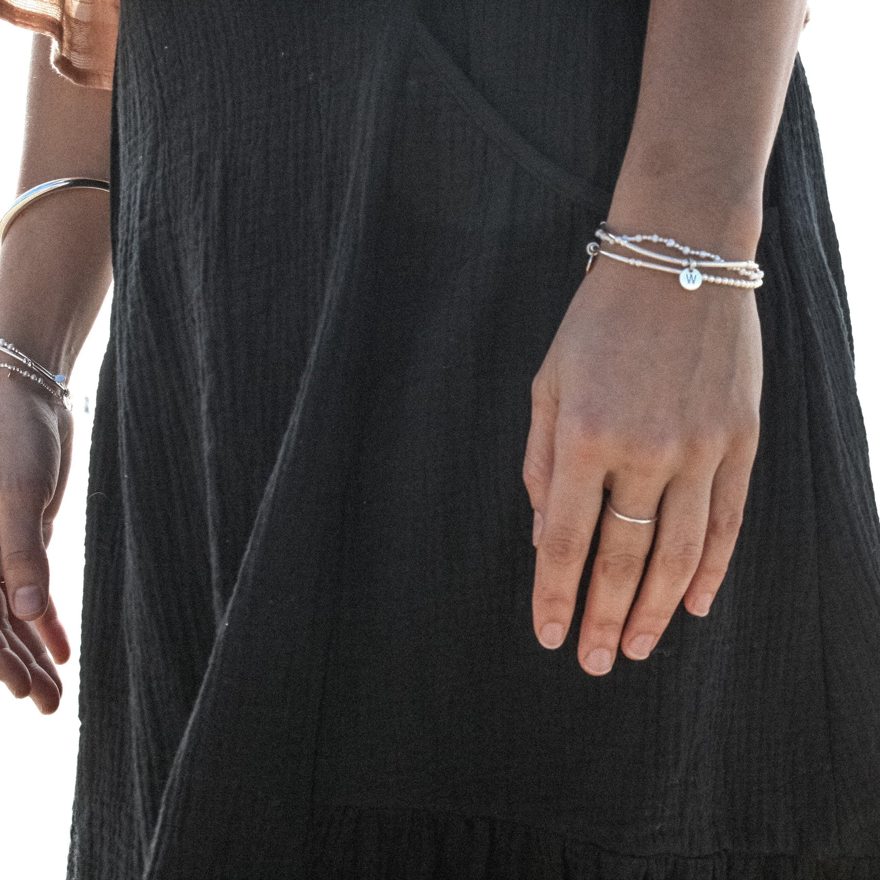Petals Australia - Alphabet Letter Bracelets - Silver - Haus of Alma
