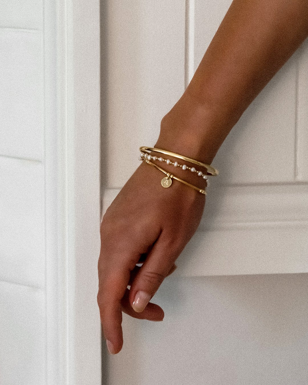 Alphabet Letter Bracelets - Gold - Meg & Me Boutique & Espresso