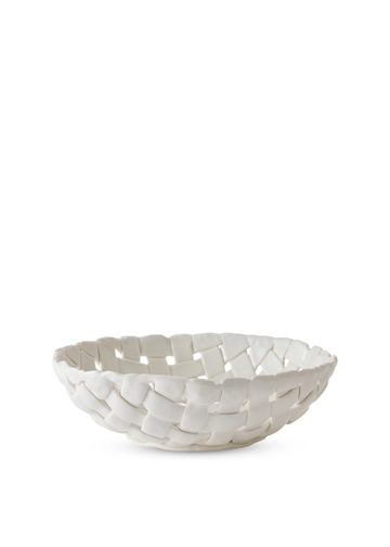 woven ceramic bowl