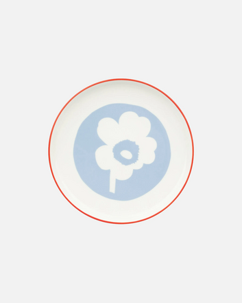 Oiva Plate - Unikko 20cm - Light Blue