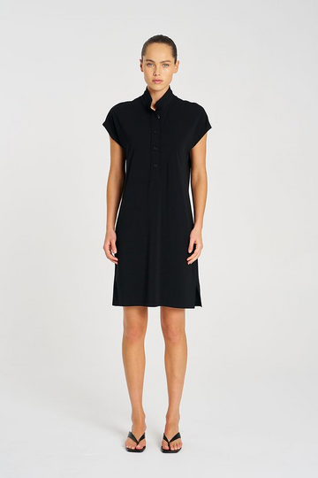 henley dress powder knit