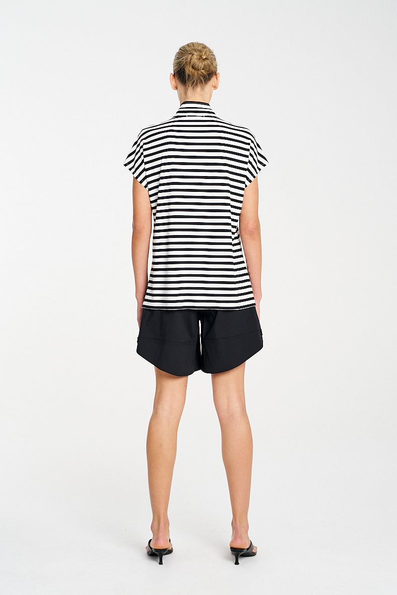 henley tank stripe jersey - Meg & Me Boutique & Espresso