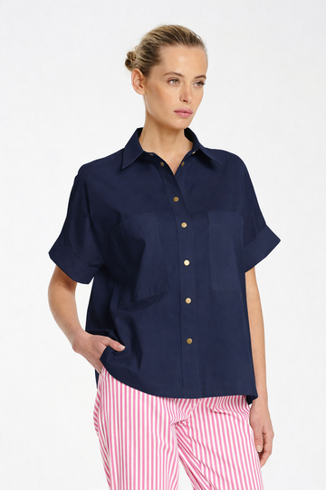 stud shell shirt