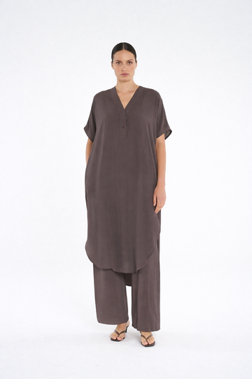 wedge tab dress mache