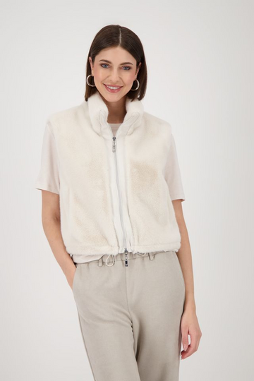 faux fur waist coat