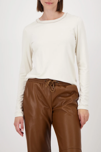 monari t-shirt with jewellery detail