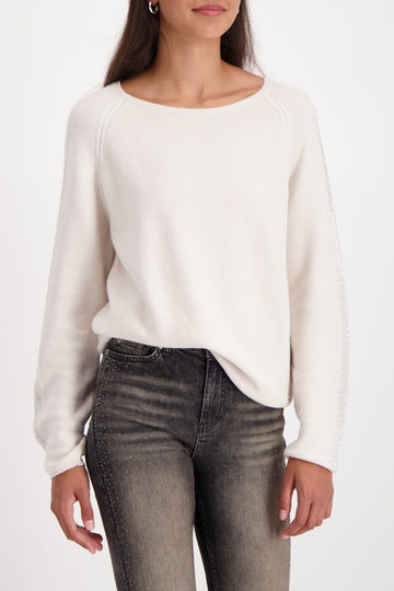 monari jumper with jewellery detail