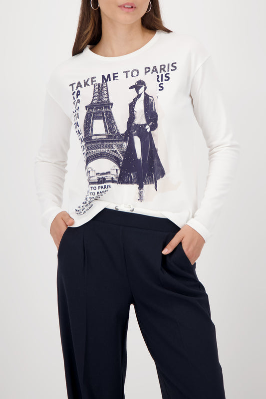 parisian women long sleeved tee