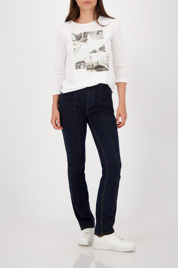 monari - round neck t-shirt - Haus of Alma