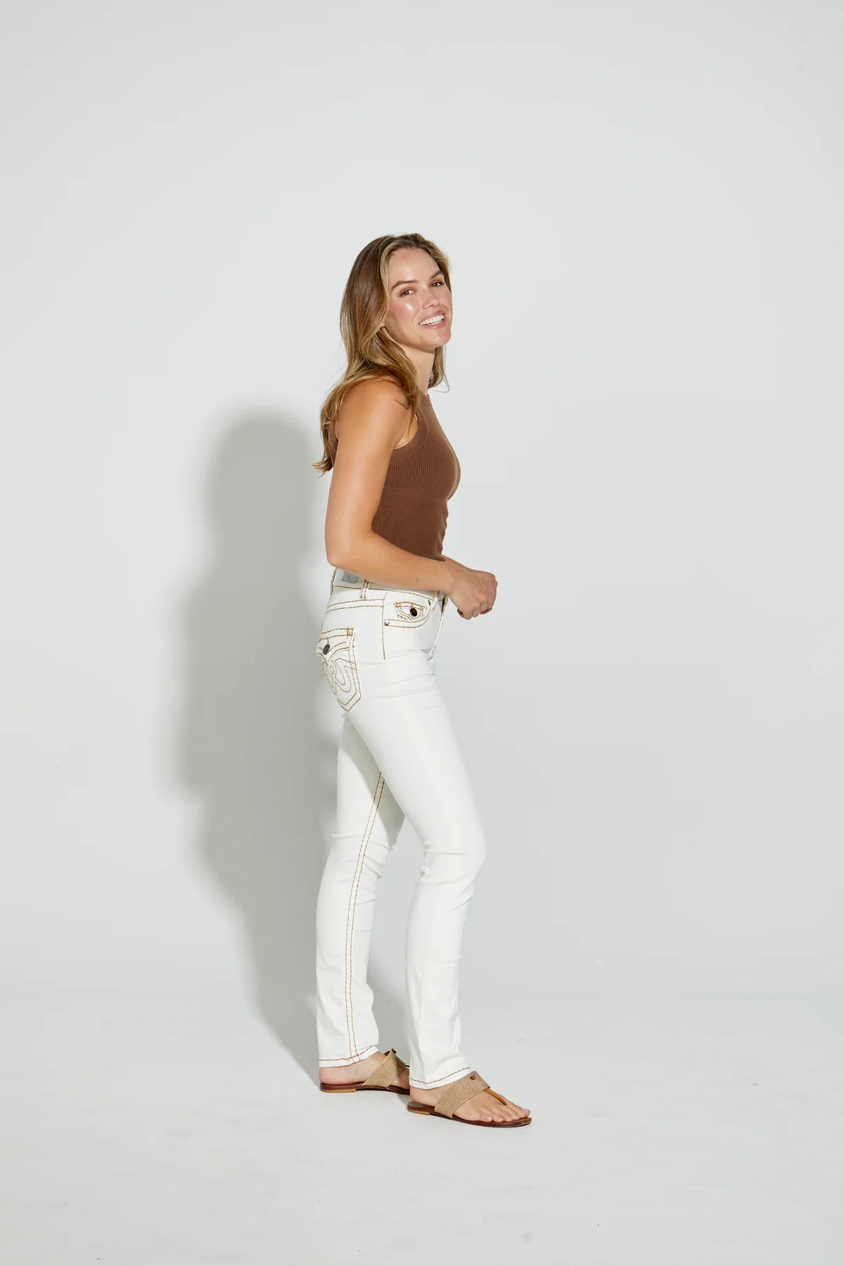 chelsea jean milk/tan - Haus of Alma