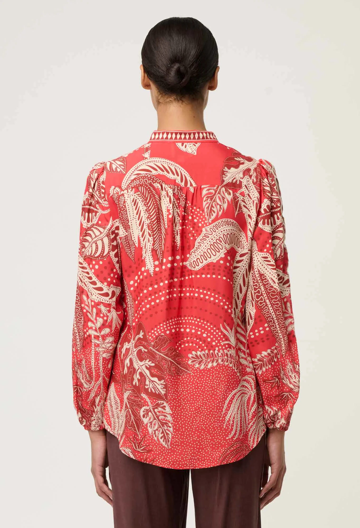 audrey embroidered blouse - Meg & Me Boutique & Espresso