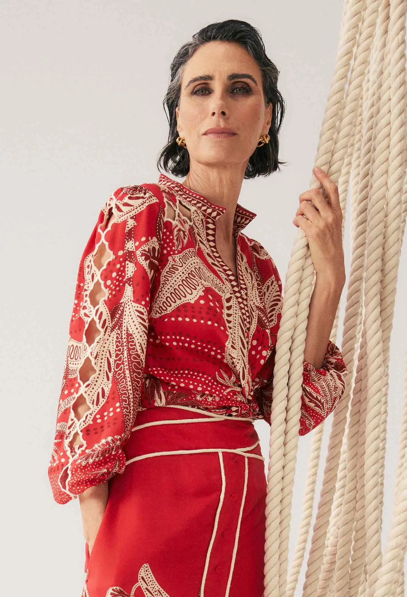 audrey embroidered blouse - Meg & Me Boutique & Espresso