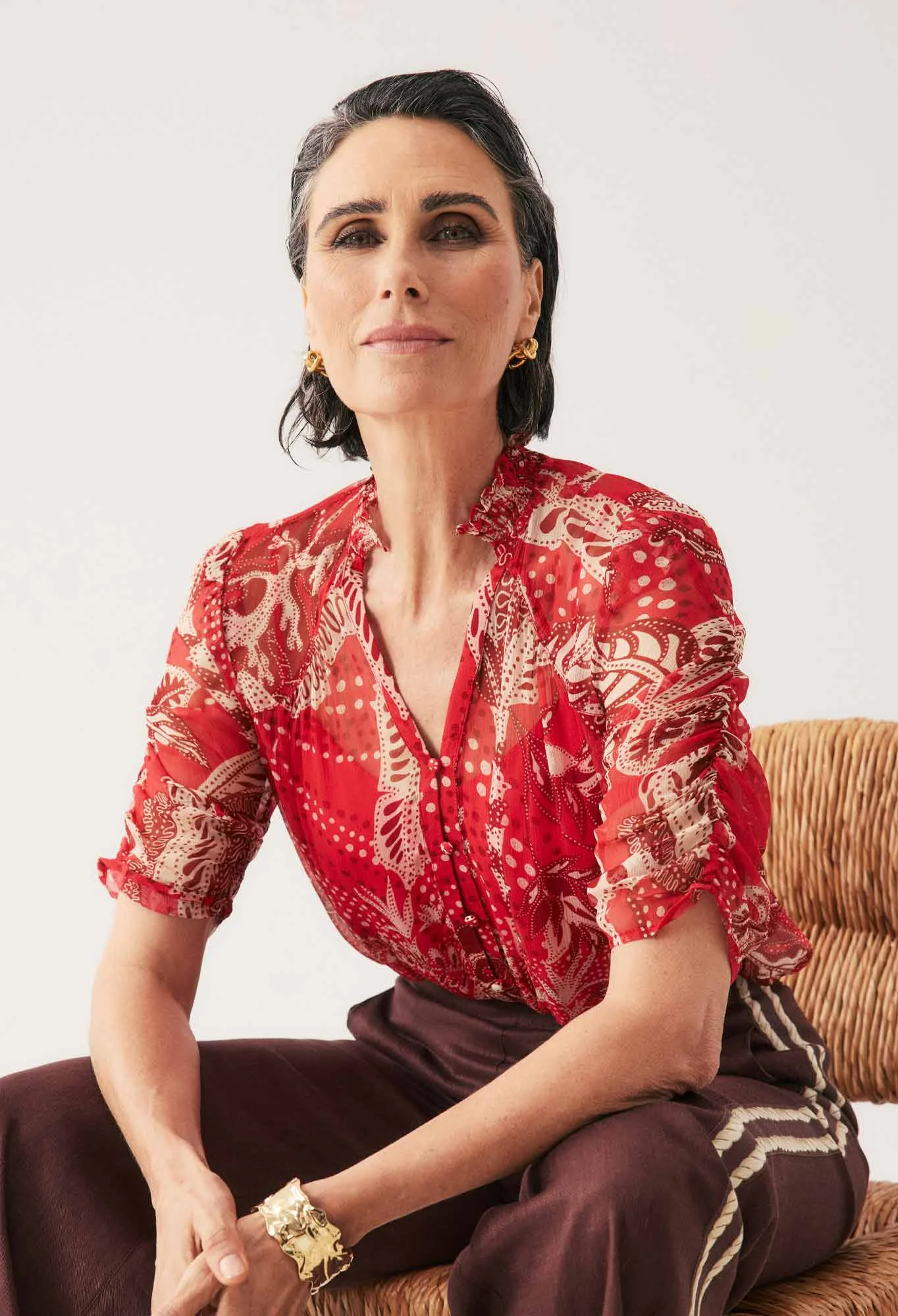 once was - lunette chiffon blouse - Haus of Alma