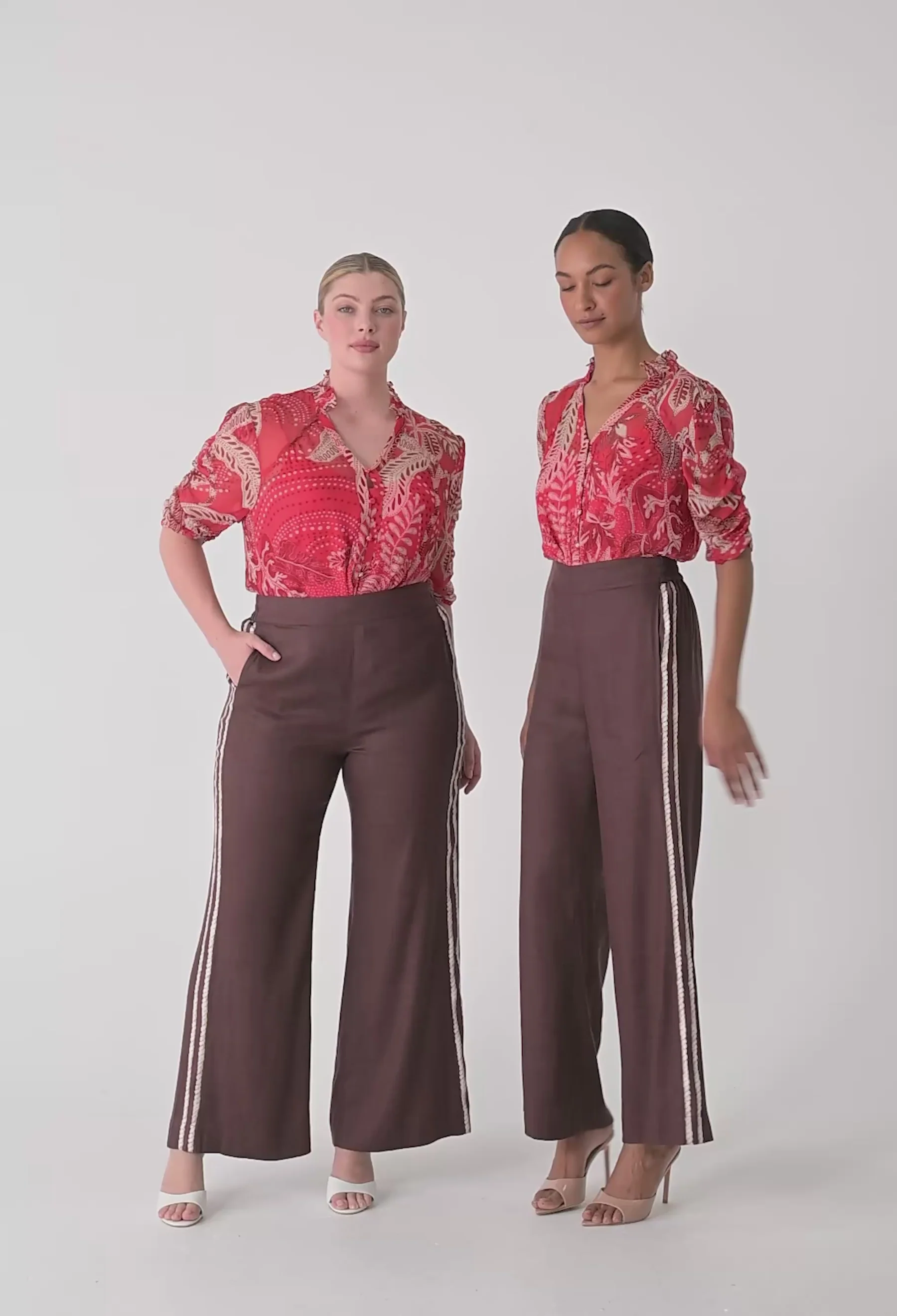 once was - lunette chiffon blouse - Haus of Alma