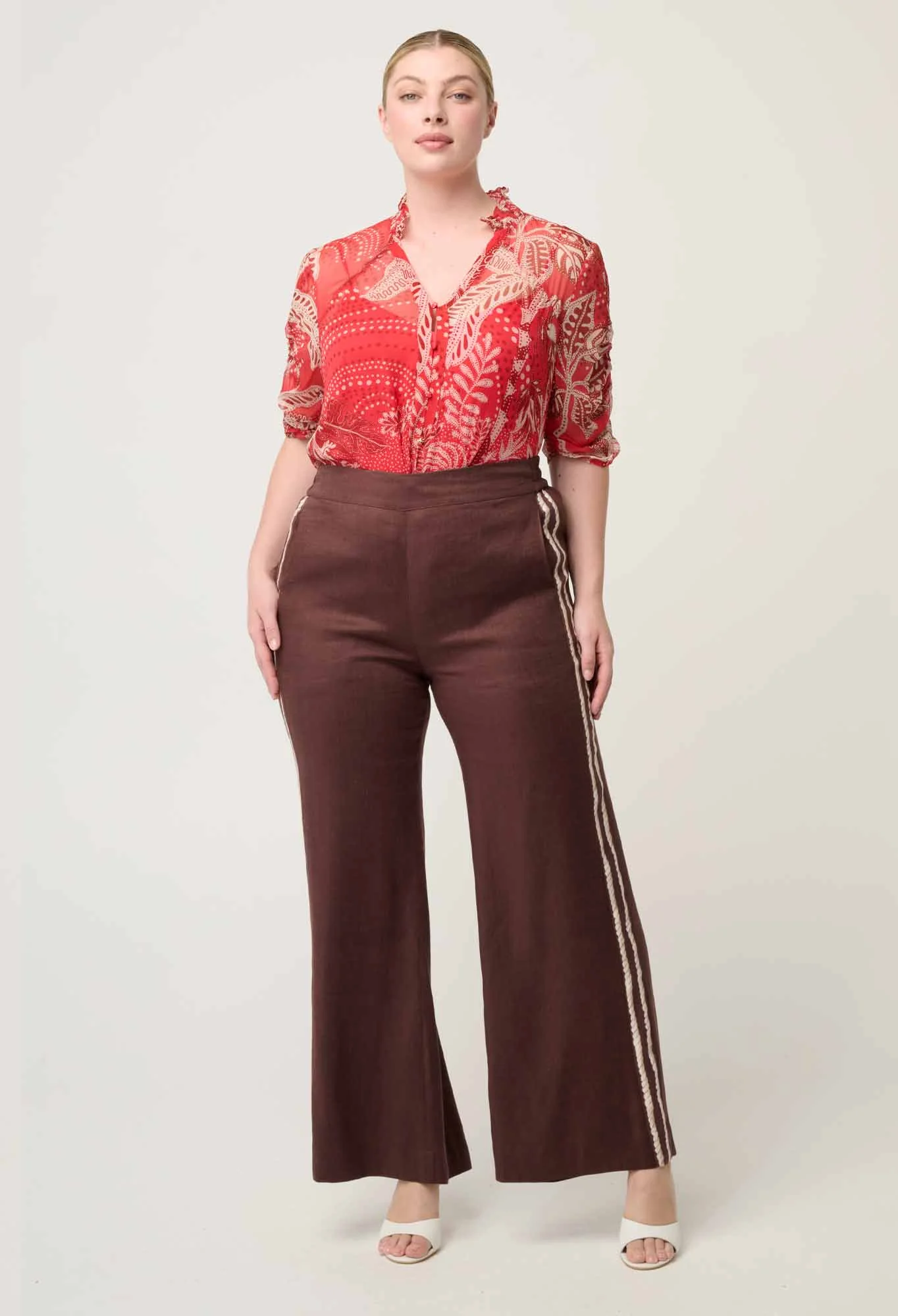 once was - lunette chiffon blouse - Haus of Alma