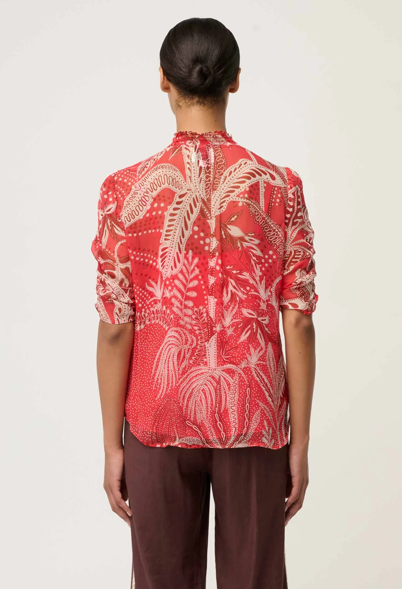 once was - lunette chiffon blouse - Haus of Alma