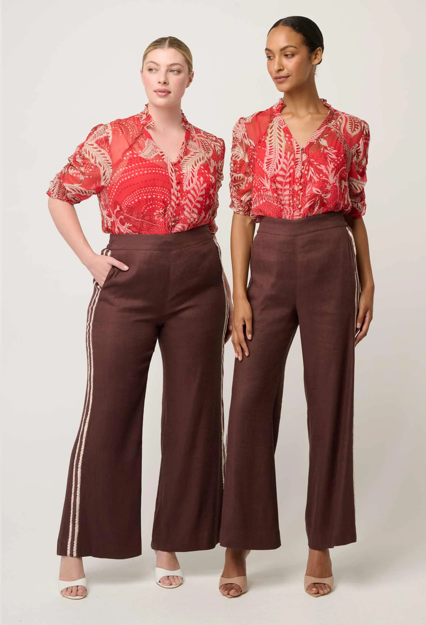 once was - lunette chiffon blouse - Haus of Alma