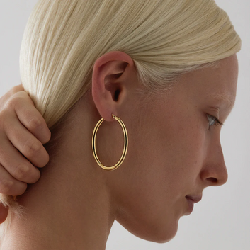 orbit hoop earrings
