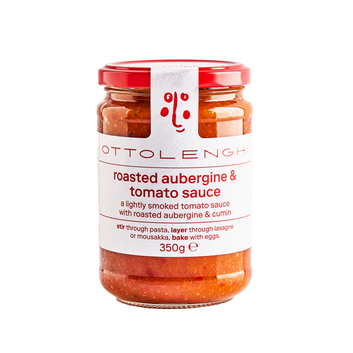 roasted aubergine & tomato sauce 350g