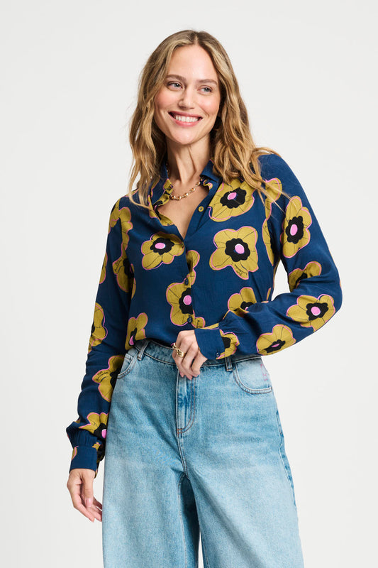 Pom Amsterdam - mila fleurs blouse - Haus of Alma