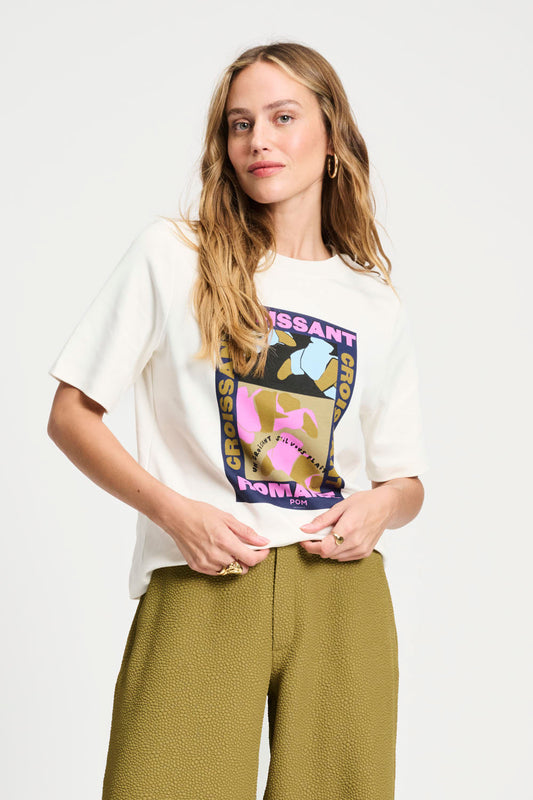 Pom Amsterdam - croissant romance t-shirt - Haus of Alma