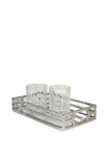 silver vanity trio tray