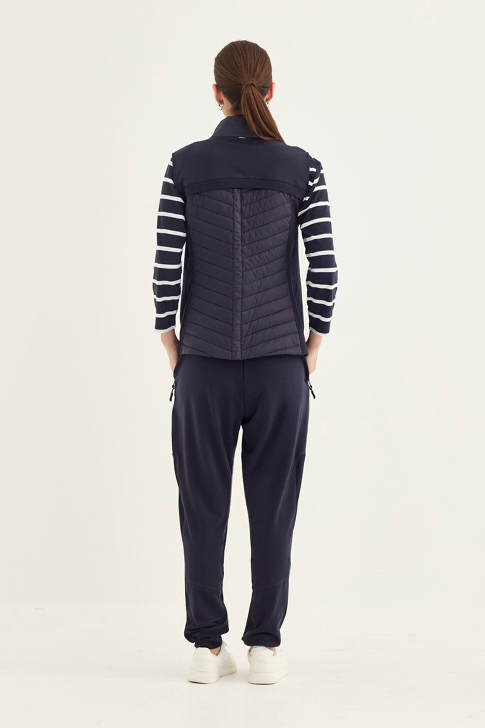 Verge Spencer Top in Ink styled with Award Vest & Pant, Ink - Haus of Alma