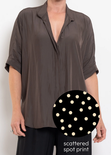 villa overshirt silk