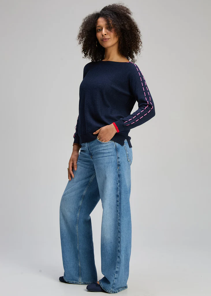 zaket & plover - threaded sleeve jumper - Haus of Alma