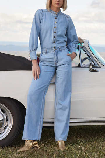 flint jean - light wash