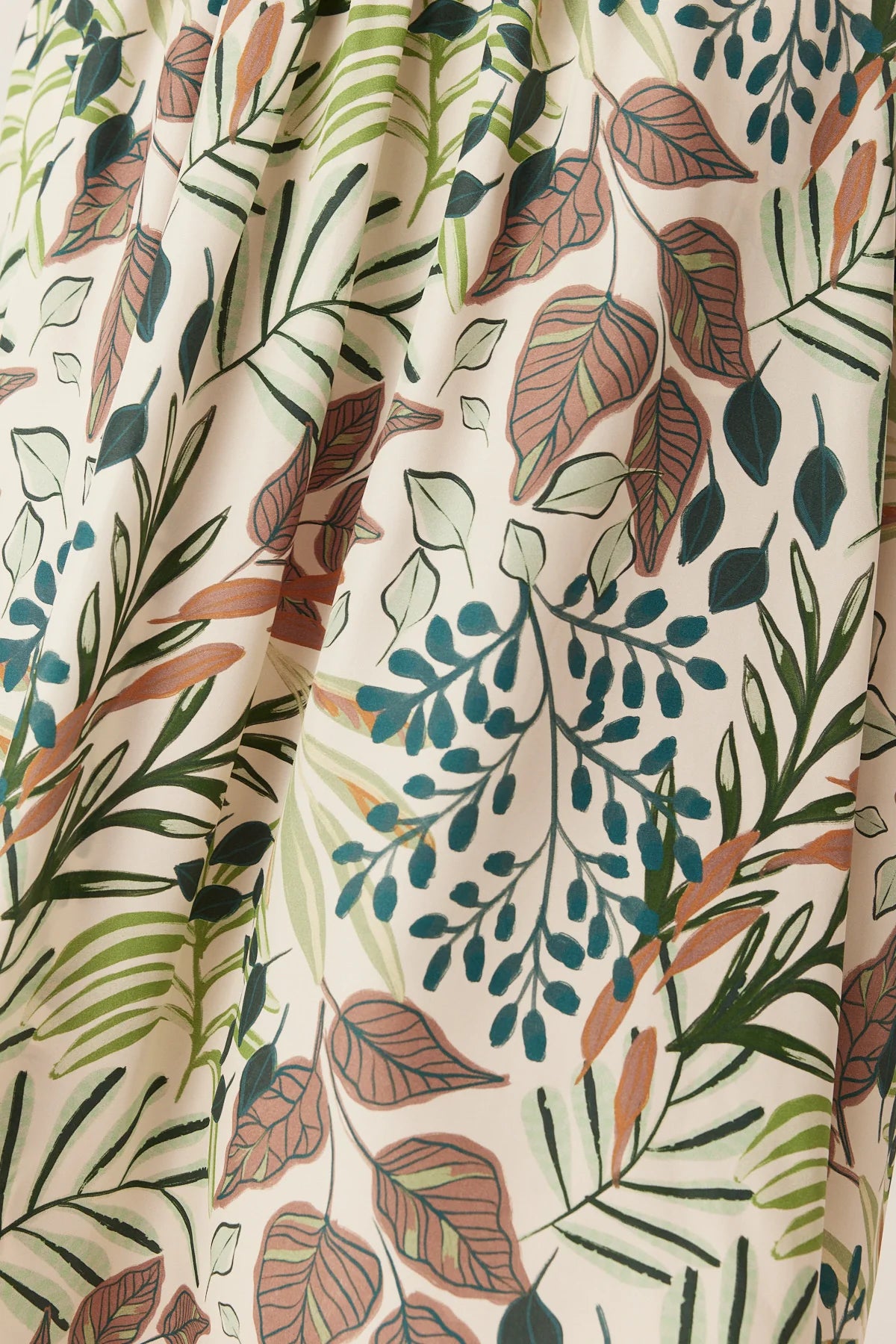 Cable Melbourne Olivia Midi Dress in Garden Print, styled - additional detail view