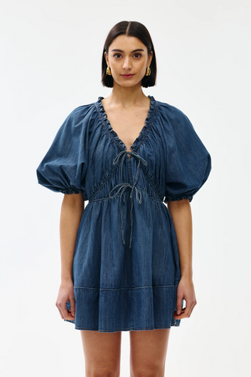pia mini dress denim