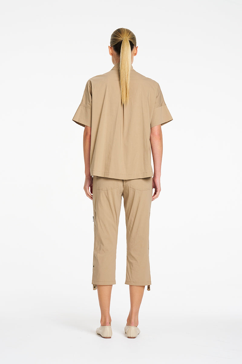 Mela Purdie Tab Shell in Elm, Microprene fabric – back view