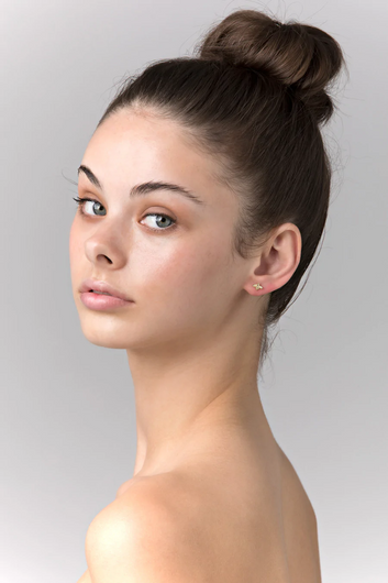 petite bee earring - silver